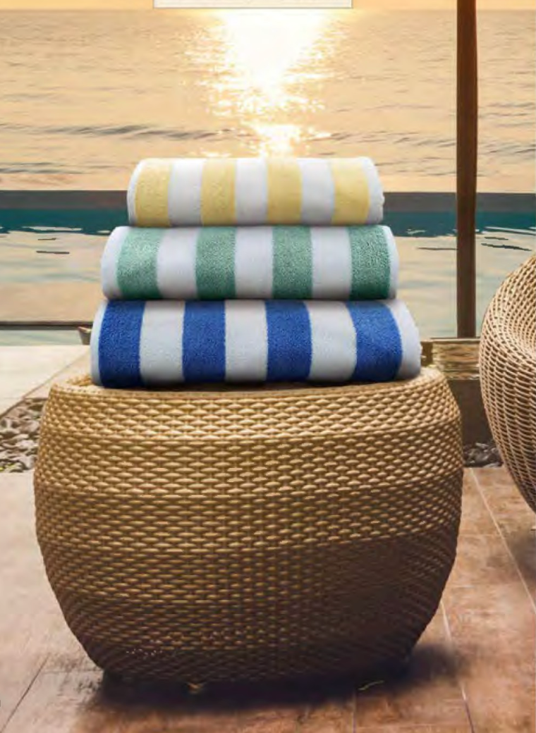 Oxford 2x2 Cabana Pool Towels Collection