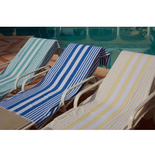 Oxford Tropical Stripe Pool Towels Collection